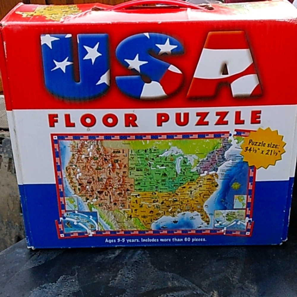 USA floor puzzle